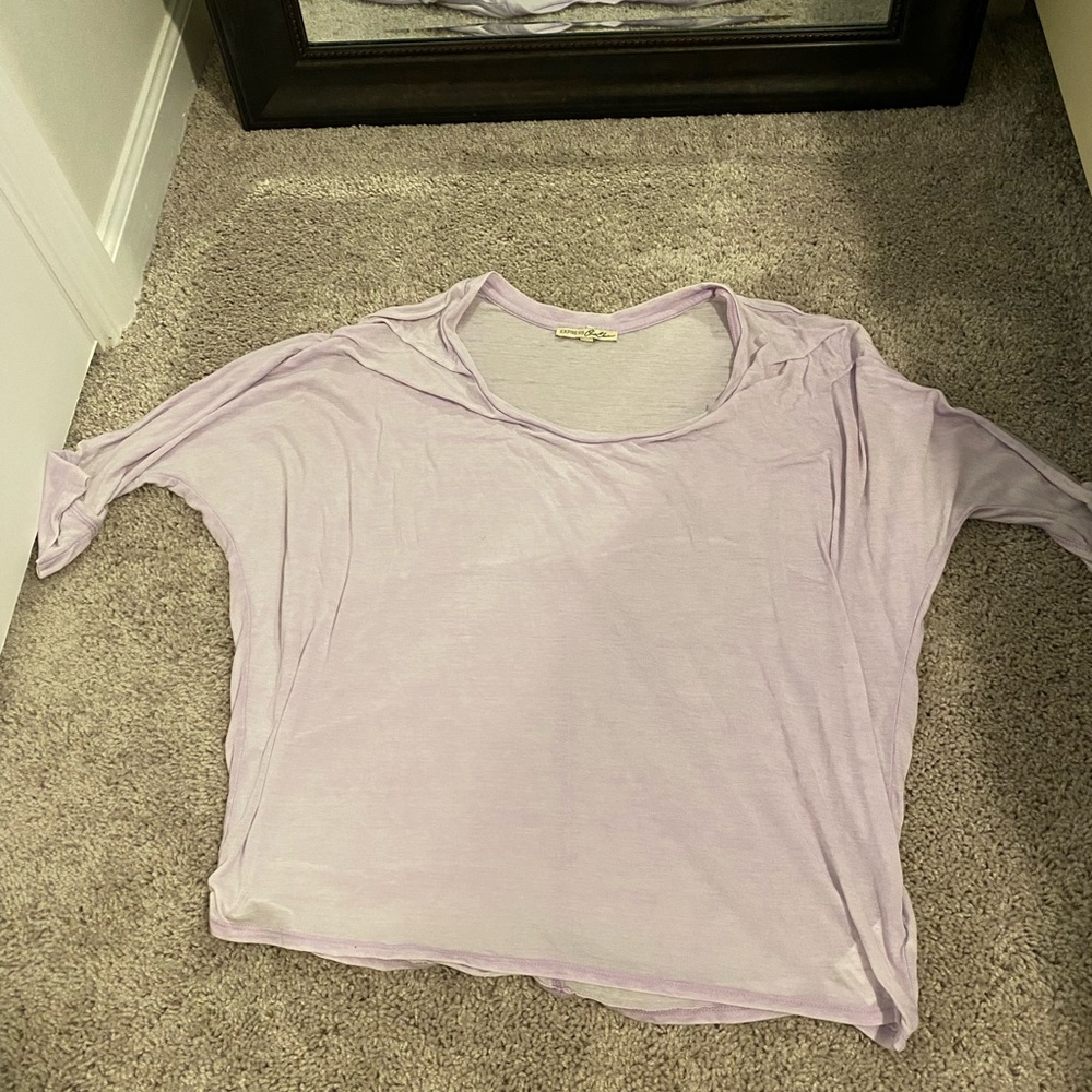 Womens oversized purple shirt
